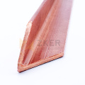 Manufacture copper stripe copper clad Steel tape square,varilla de Tierra,copper coated steel tape  for ground system